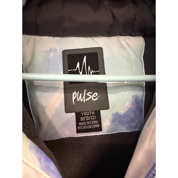 Pulse | Kids Snowboard Jacket Ski Parka Coat Girls Fur Hood -Youth M 10-12 - Picture 2 of 8